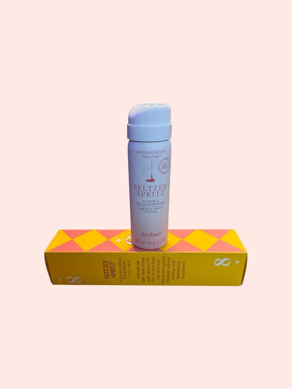 Drybar Seltzer Spritz Flexible Hold Hairspray 1.7 oz Travel Size With Box